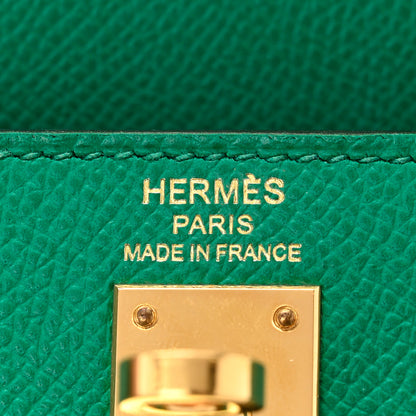 Hermes Epsom Kelly Sellier 25 Vert Jade 6 of 12