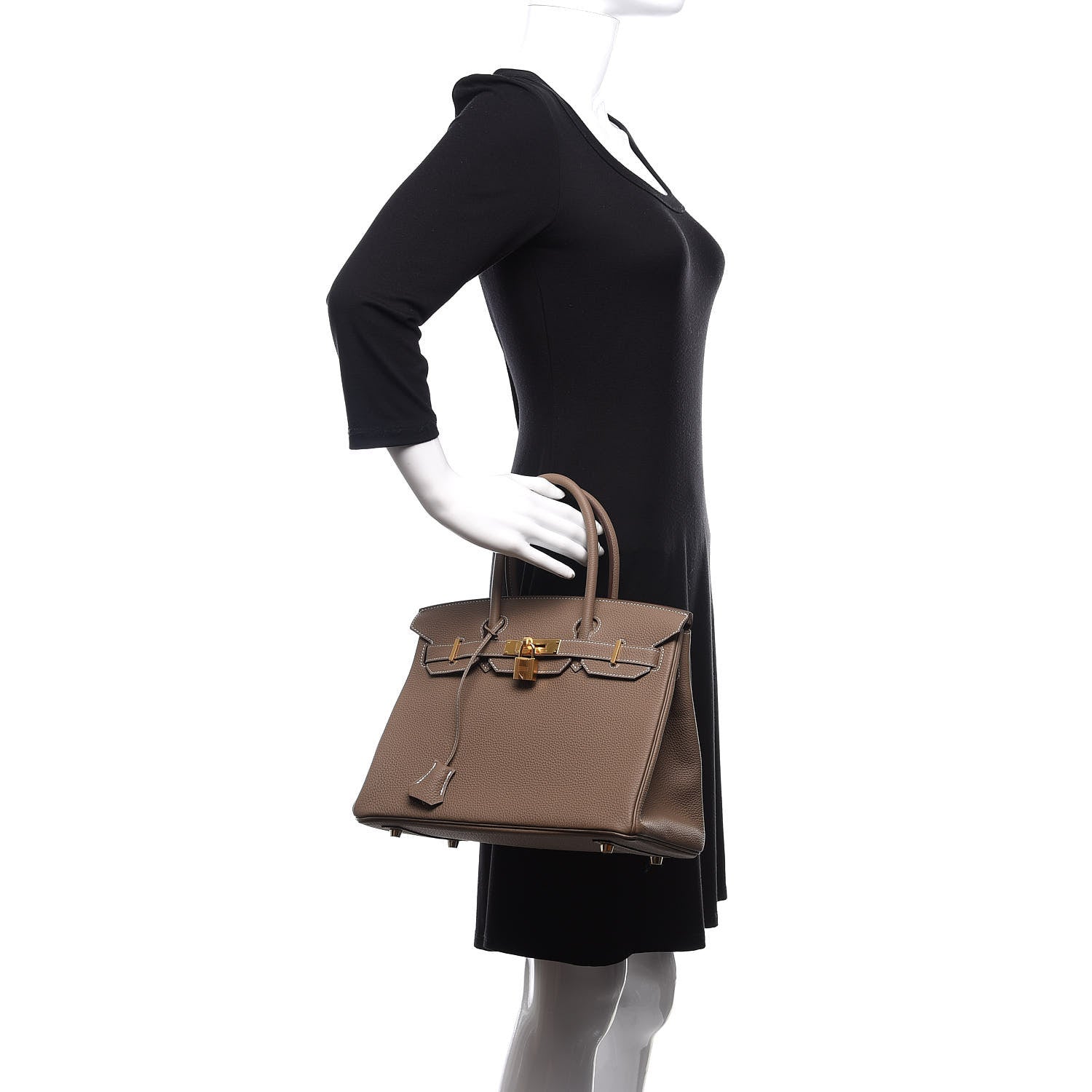 Hermes Togo Birkin 30 Etoupe 2 of 10