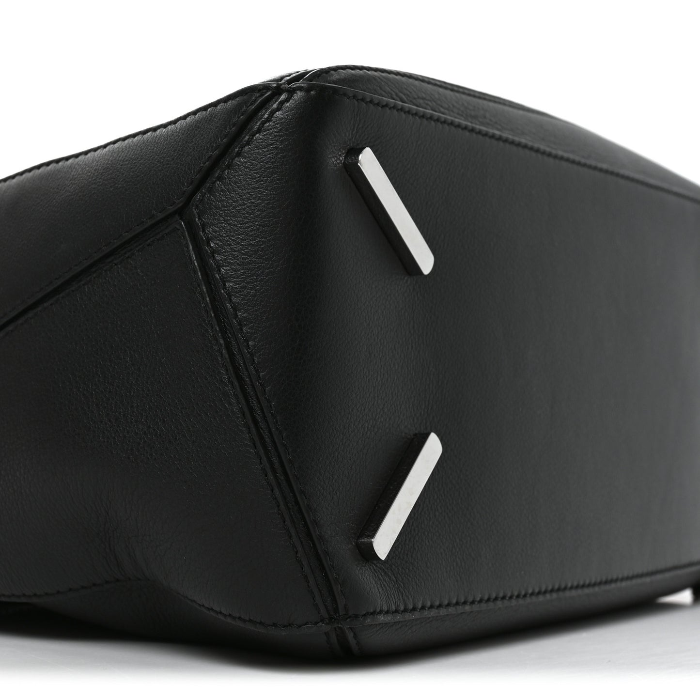 Calfskin Medium Puzzle Bag Black