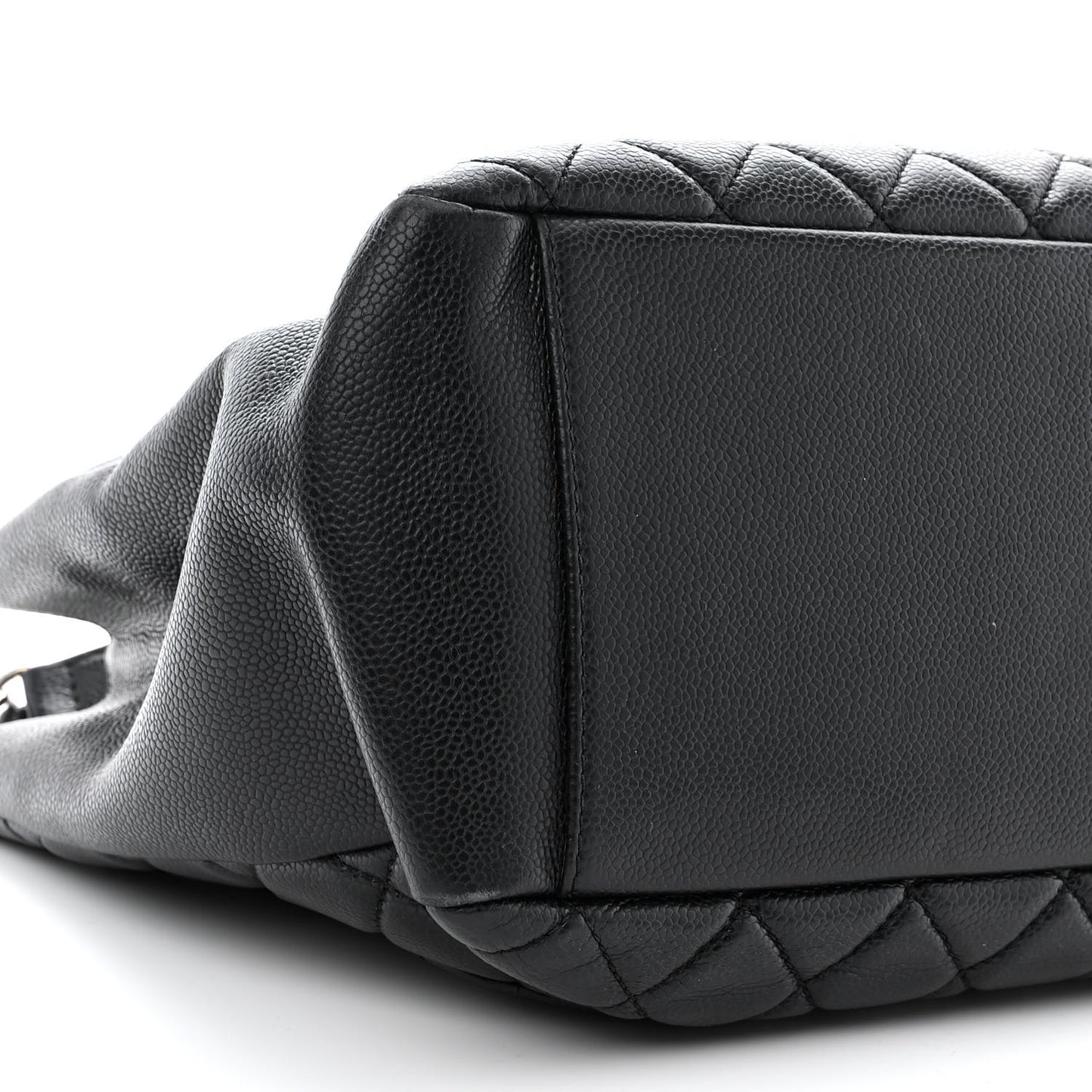Caviar Quilted Grand Shopping Tote GST Black