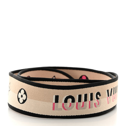 Louis Vuitton Jacquard Diane Shoulder Strap Black 2 of 3