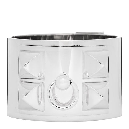 Hermes Sterling Silver Collier De Chien Bracelet LG 2 of 5