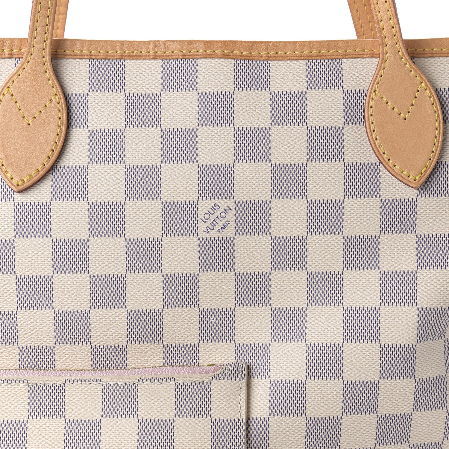 Louis Vuitton Damier Azur Neo Neverfull MM Rose Ballerine 10 of 10