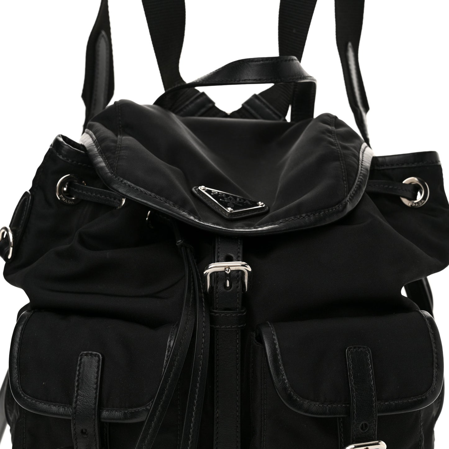 Tessuto Nylon Vitello Backpack Black
