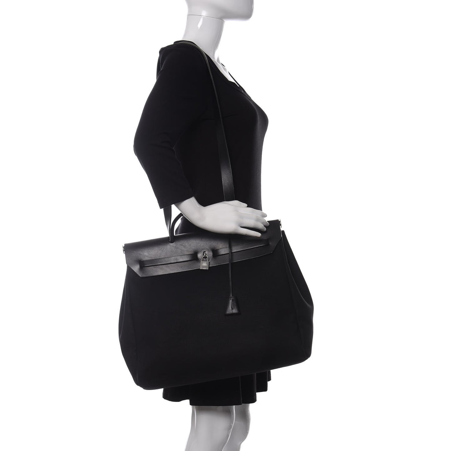 Toile Vache Calfskin Herbag 39 MM Black