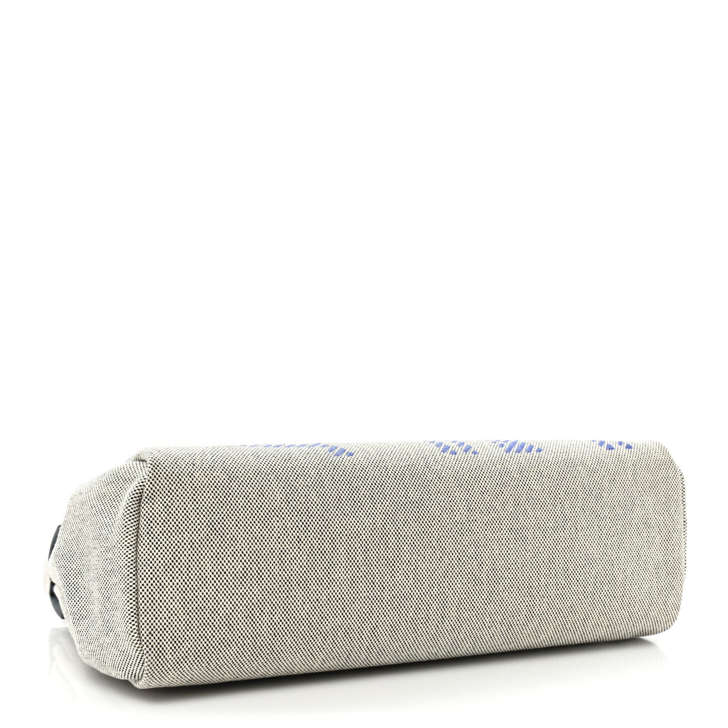 Hermes Vache Hunter Toile H Brides de Gala Herbag Zip Retourne 31 PM Bleu De France Ecru Black 5 of 11