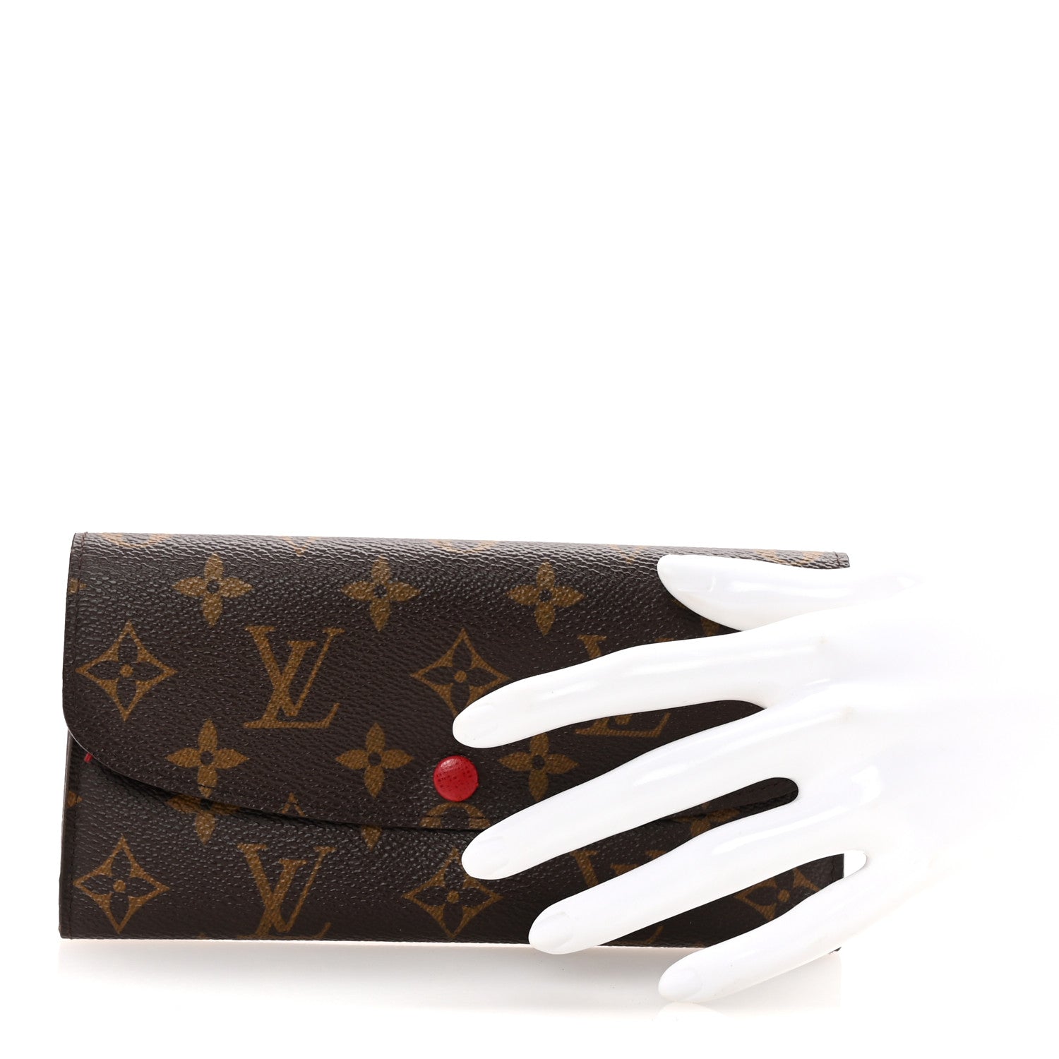 Louis Vuitton Monogram Emilie Wallet Red 2 of 7