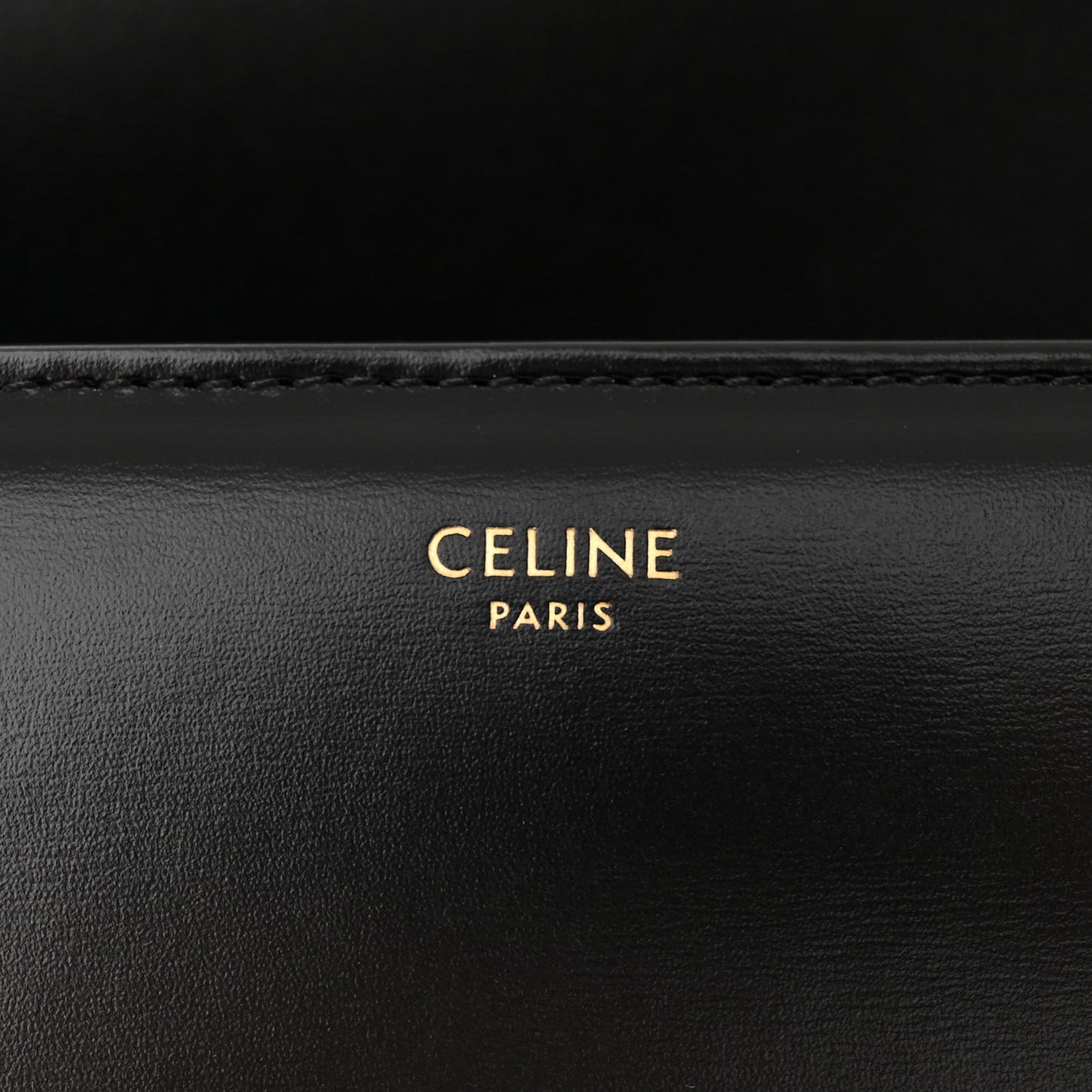 Shiny Calfskin Medium Triomphe Black