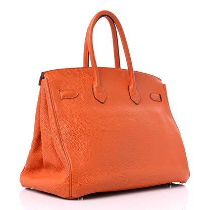 Hermes Togo BIRKIN 35 Orange 3 of 12