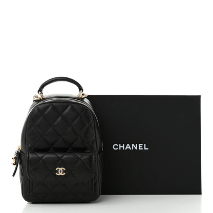 Chanel Caviar Quilted CC Mini Classic Backpack Black 11 of 11