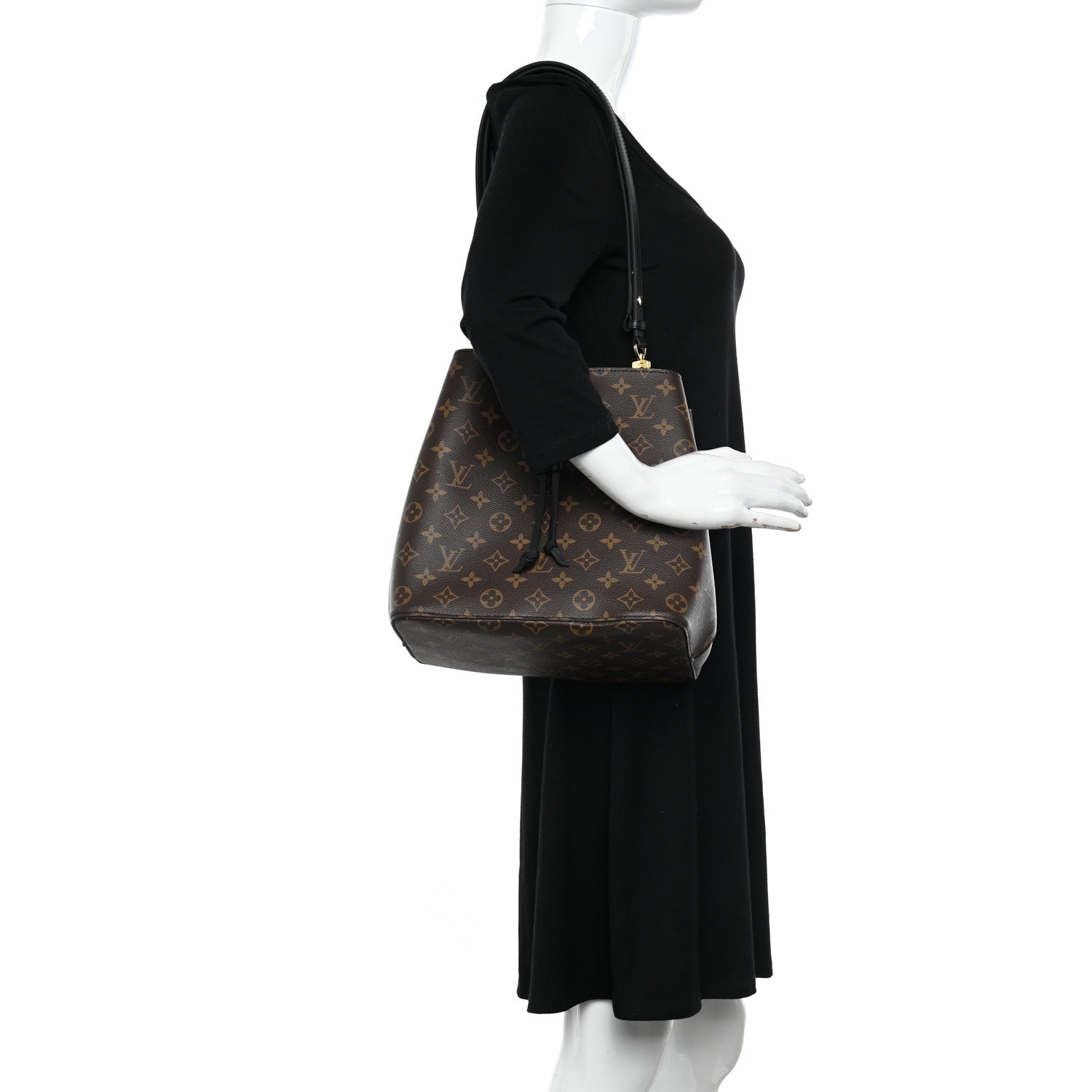 Louis Vuitton Monogram Neonoe MM Black 2 of 9