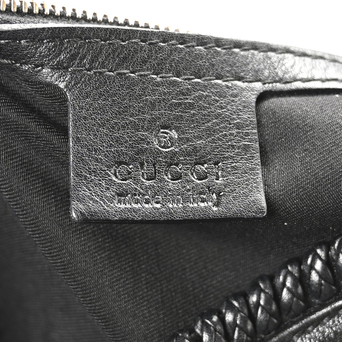 Calfskin Large Horsebit Chain Hobo Black