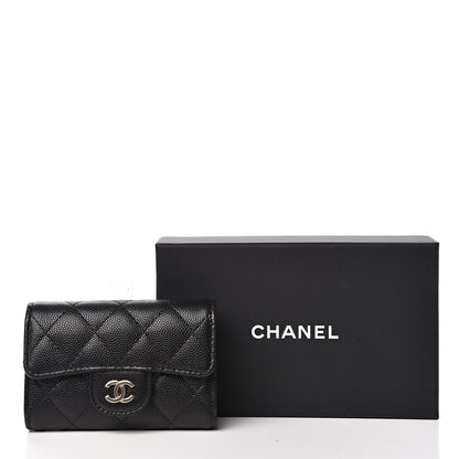 Chanel Caviar Quilted Classic 4 Key Holder Wallet Black 10 of 10