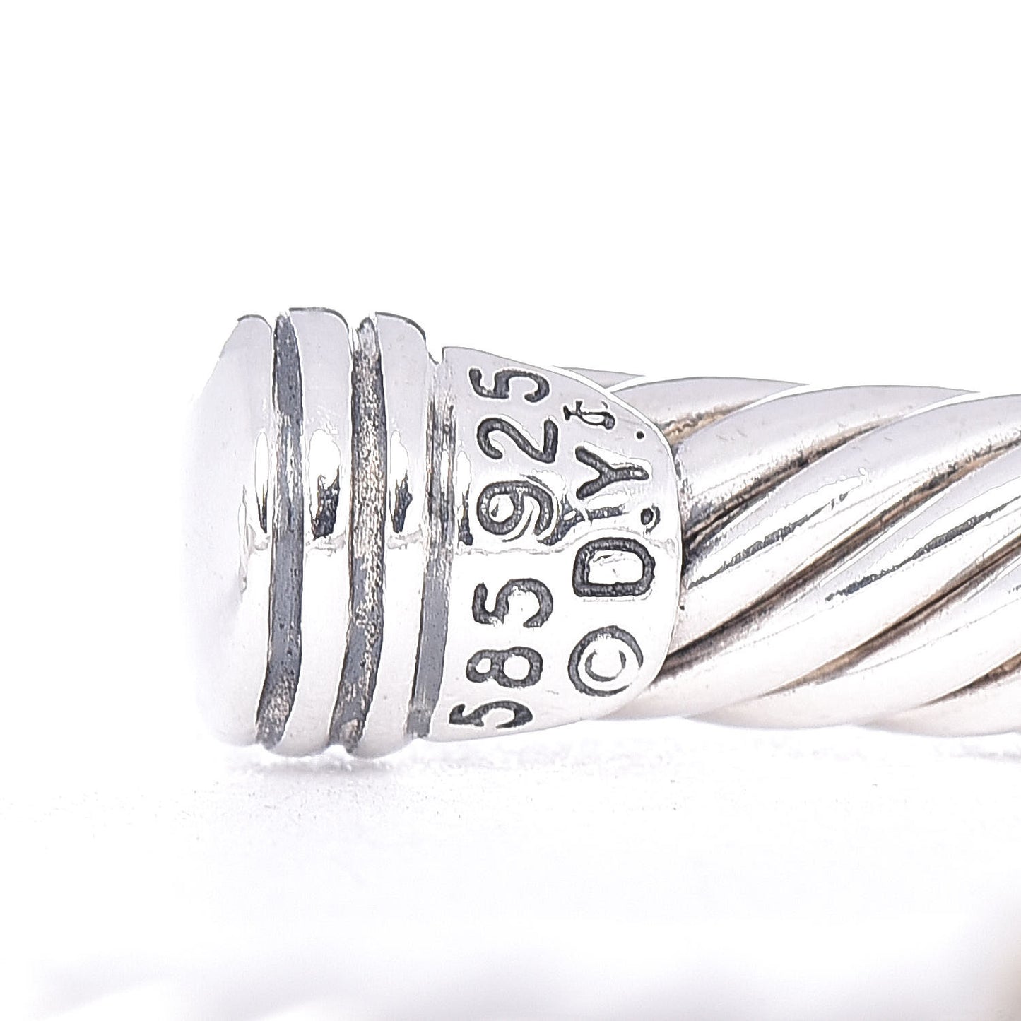 Sterling Silver 14K Yellow Gold 5mm X Station Cable Bracelet