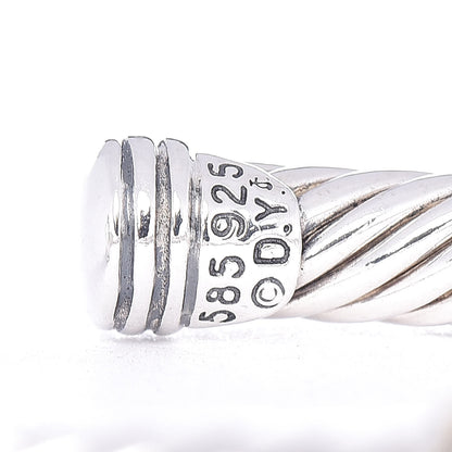 David Yurman Sterling Silver 14K Yellow Gold 5mm X Station Cable Bracelet 9 of 9