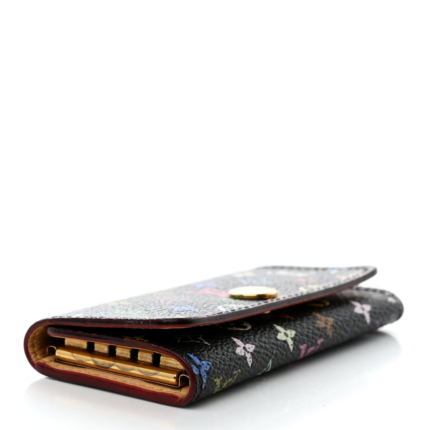 Monogram Multicolor Multicles 4 Key Holder Black