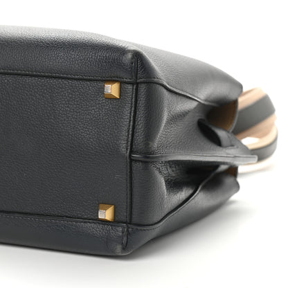 MCM Grained Calfskin Large Milla Tote Phantom Grey 6 of 8