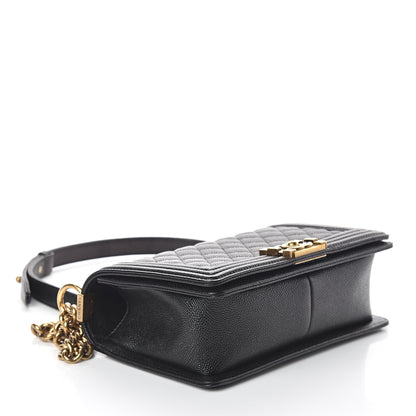Chanel Caviar Quilted Medium Boy Flap Black 3 of 9
