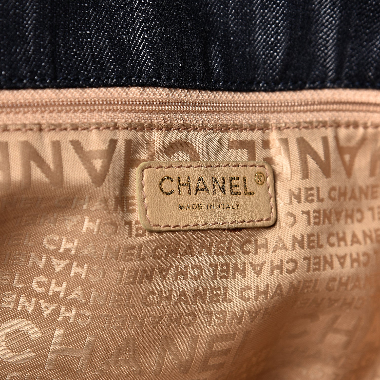 Chanel Denim XL Coco Cabas Tote Dark Blue 5 of 18