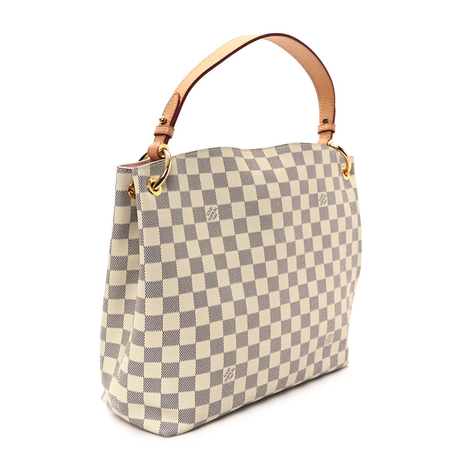 Louis Vuitton Damier Azur Graceful PM Rose Ballerine 3 of 11