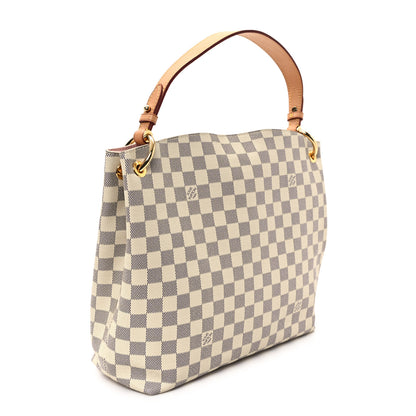 Louis Vuitton Damier Azur Graceful PM Rose Ballerine 3 of 11