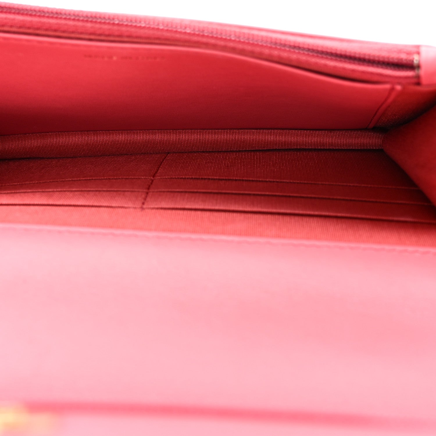 Chanel Shiny Goatskin Quilted Chanel 19 Wallet On Chain WOC Dark Pink 5 of 11