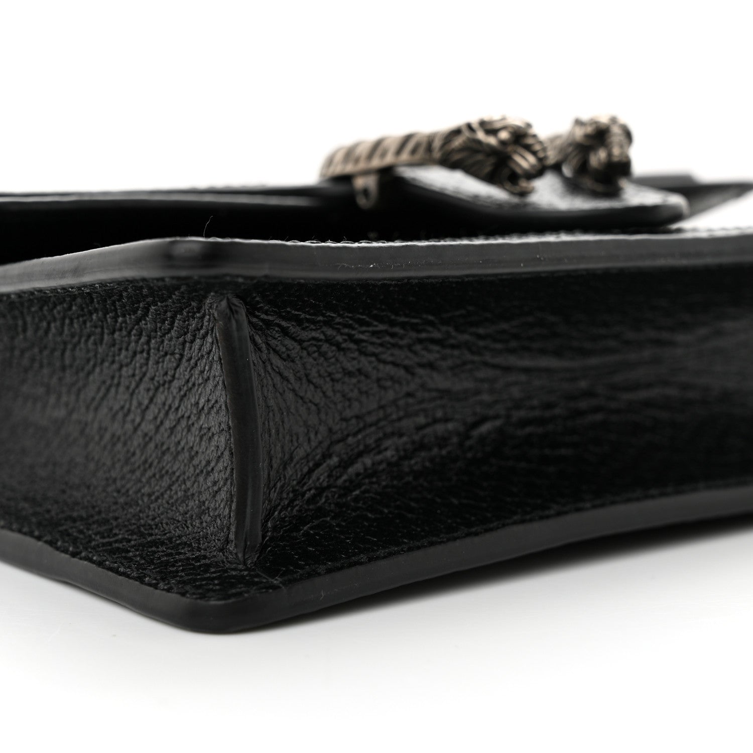 Gucci Jacquard Black Denim GG Monogram Super Mini Dionysus Shoulder Bag Black Ivory 8 of 10