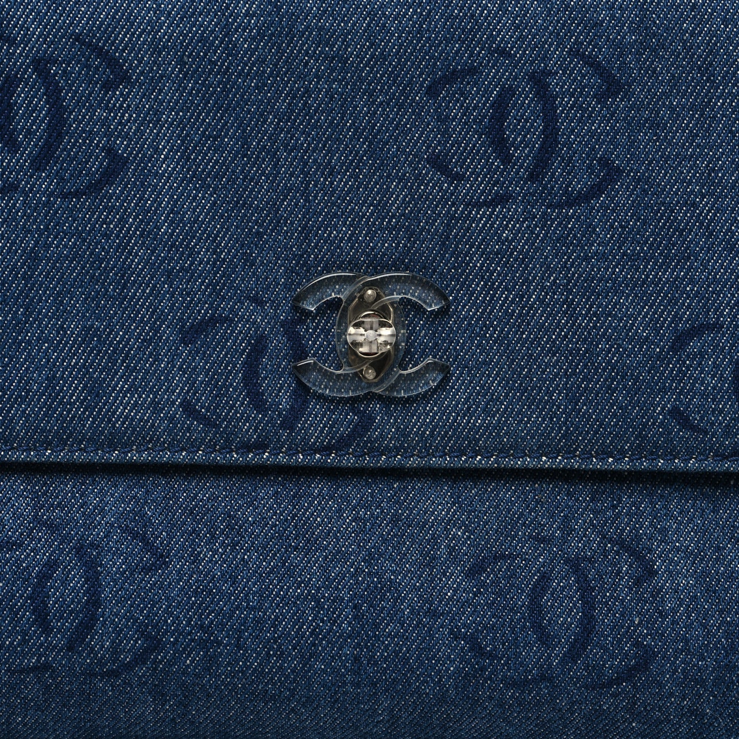 Denim CC Clutch Dark Blue