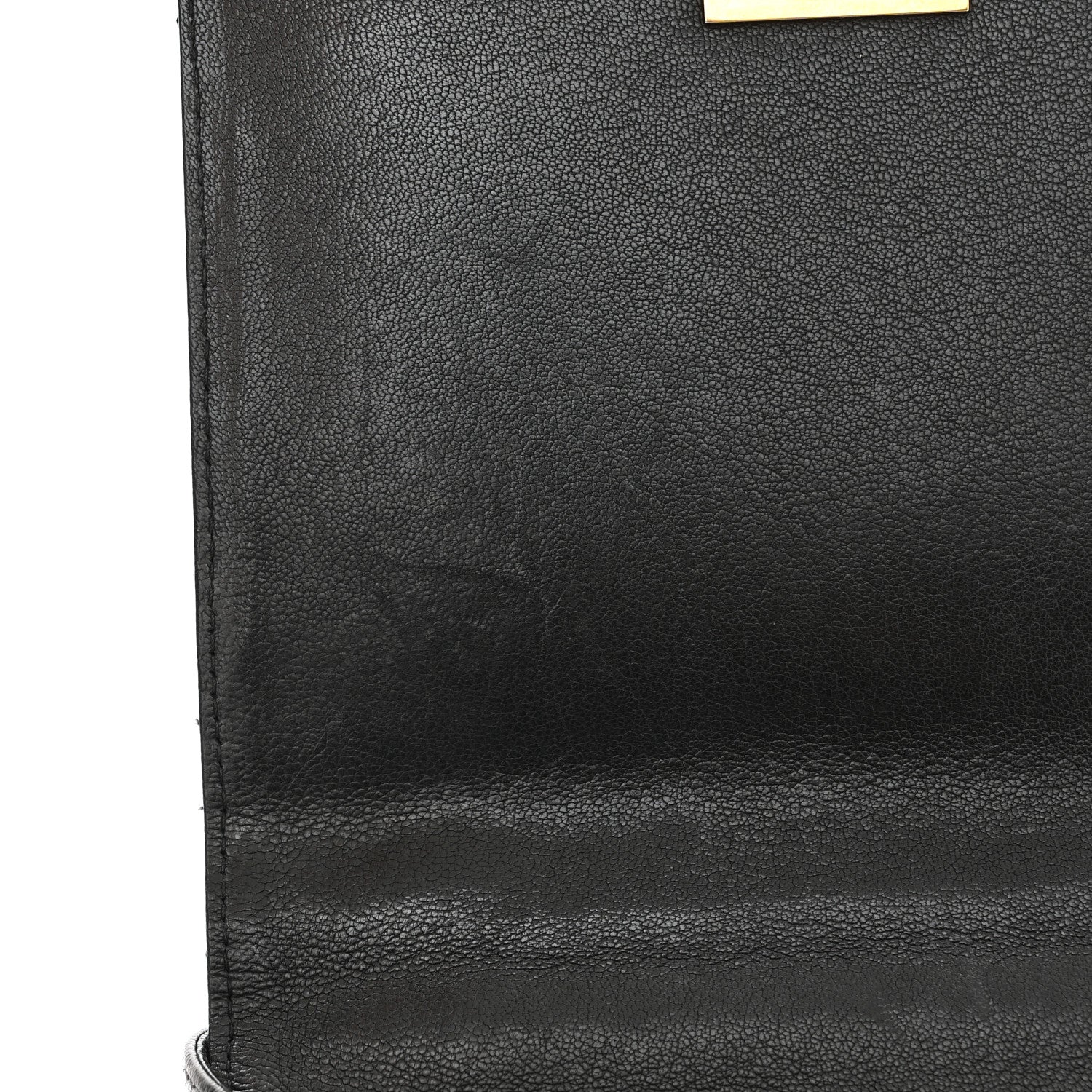 Chanel Goatskin Quilted Large Rita Top Handle Flap Black 14 of 14