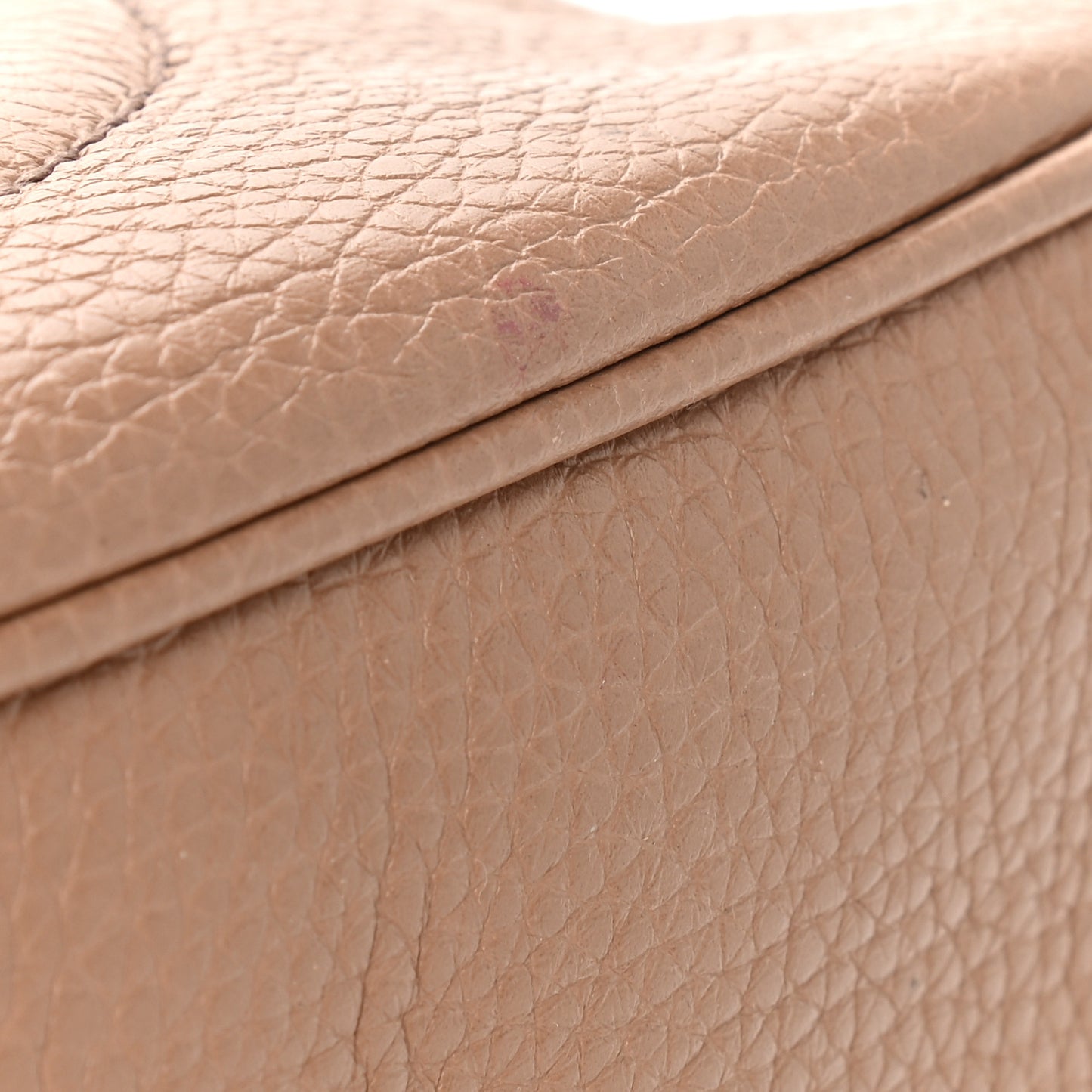 Pebbled Calfskin Small Soho Disco Bag Rose Beige