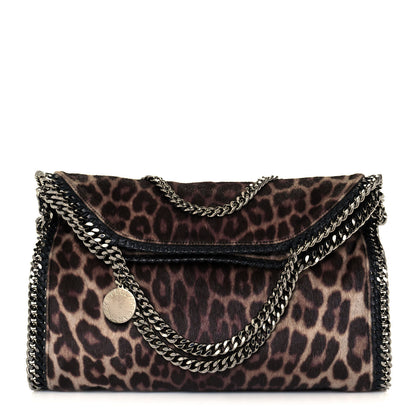 Stella McCartney Faux Calf Hair Leopard Print Small Falabella Tote Brown 1 of 12