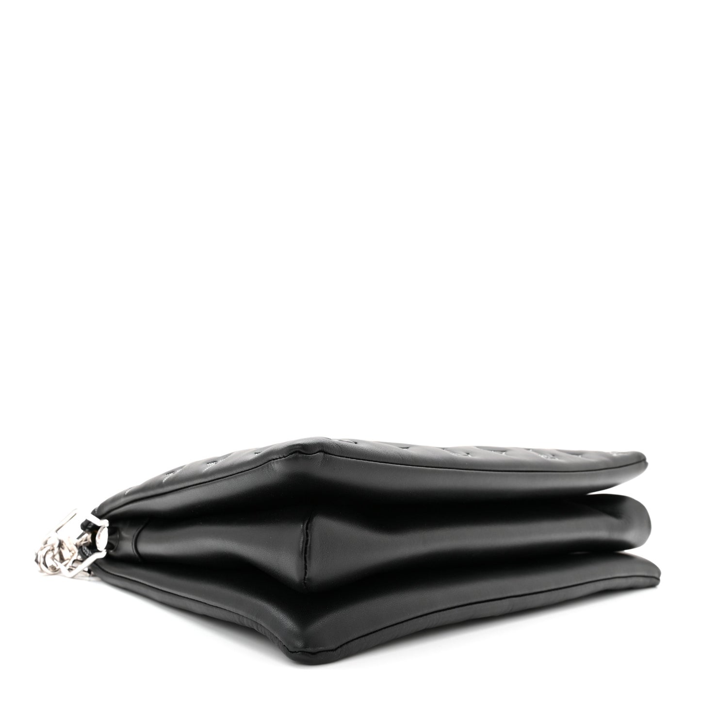 Lambskin Embossed Monogram Coussin MM Black Gray