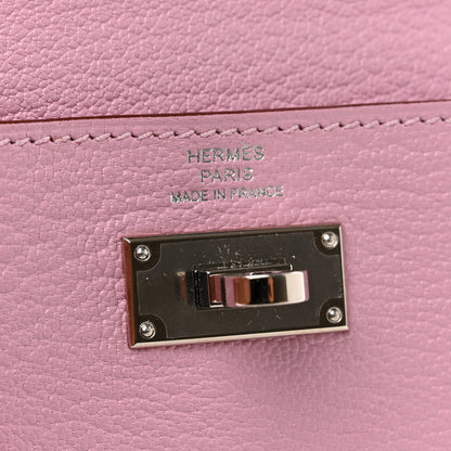 Hermes Chevre Mysore Kelly Pocket Compact Wallet Mauve Sylvestre 7 of 7
