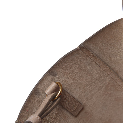 Celine Grained Calfskin Small Vertical Bi-Cabas Beige Red 12 of 17