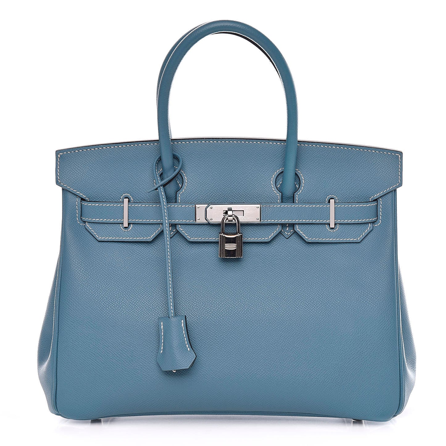 Epsom Birkin 30 Blue Jean