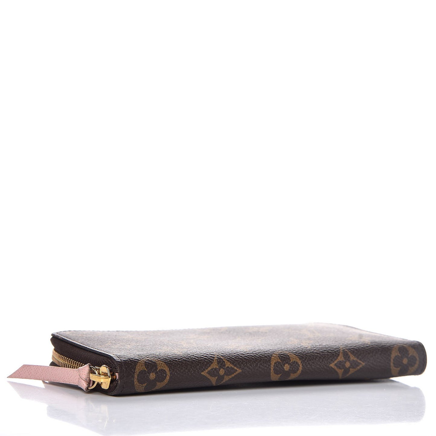 Monogram Clemence Wallet Rose Ballerine