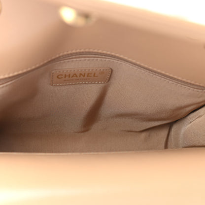 Chanel Calfskin Quilted Medium Triple Flap Beige 5 of 11