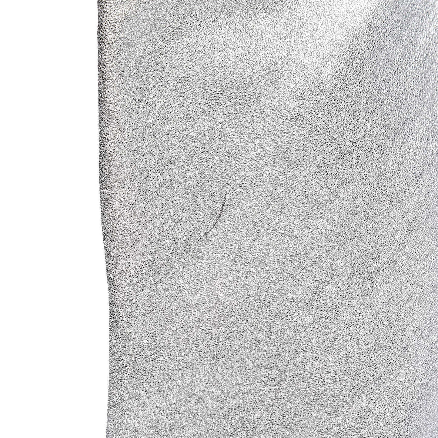 Metallic Soft Grain Calfskin Tote Silver