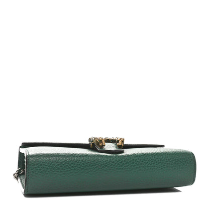 Gucci Calfskin Mini Dionysus Chain Wallet Emerald 4 of 10