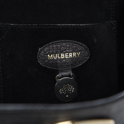 Mulberry Crocodile Embossed Bayswater Satchel Black 6 of 7