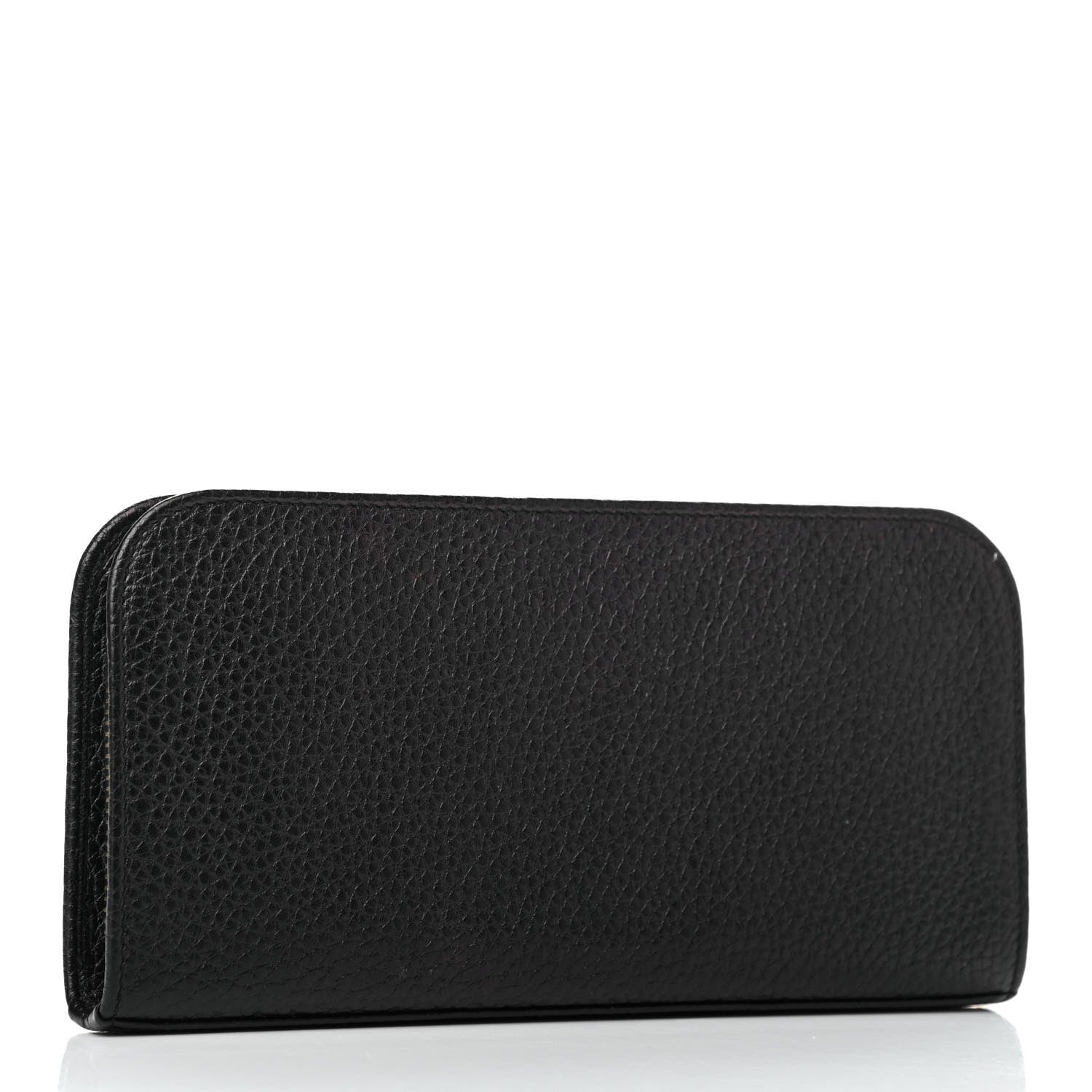 Saint Laurent Grained Calfskin Classic Zip Around Continental Wallet Black 2 of 6
