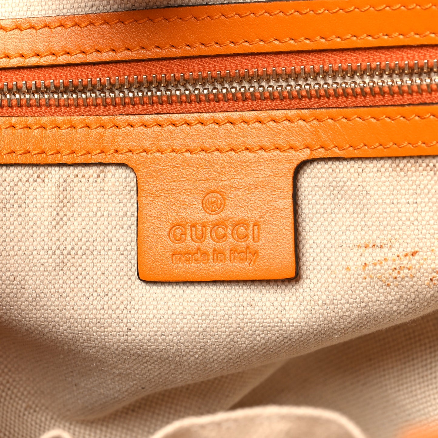 Monogram Web Medium Mayfair Tote Orange