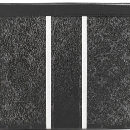 Louis Vuitton X FUJIWARA Monogram Eclipse Flash Pochette Voyage MM 7 of 9