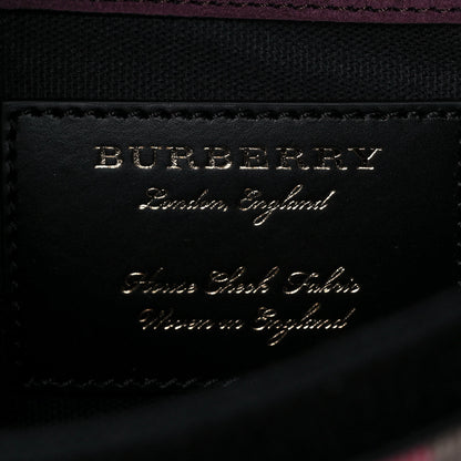 Burberry Derby Calfskin House Check Small Macken Crossbody Bag Tan 6 of 16