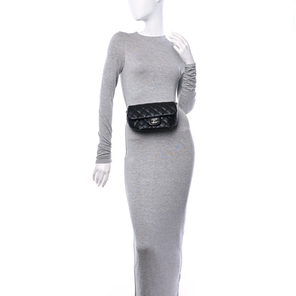 Chanel Calfskin Quilted CC Uniform Flap Belt Bag Black 2 of 10