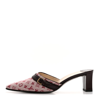Louis Vuitton Monogram Mini Lin Mules 36 Cherry 1 of 10