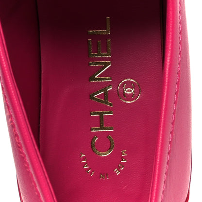 Chanel Lambskin Quilted CC Turnlock Loafers 39.5 Fuchsia 8 of 10