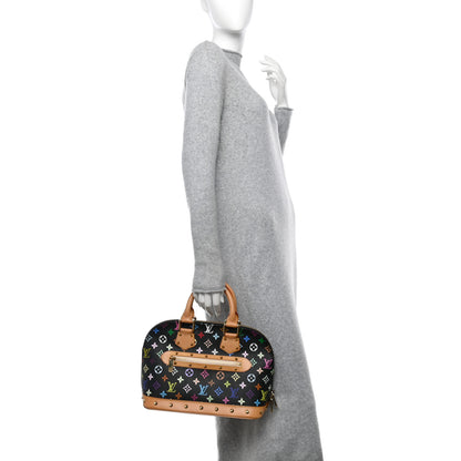 Louis Vuitton Monogram Multicolor Alma Black 3 of 9