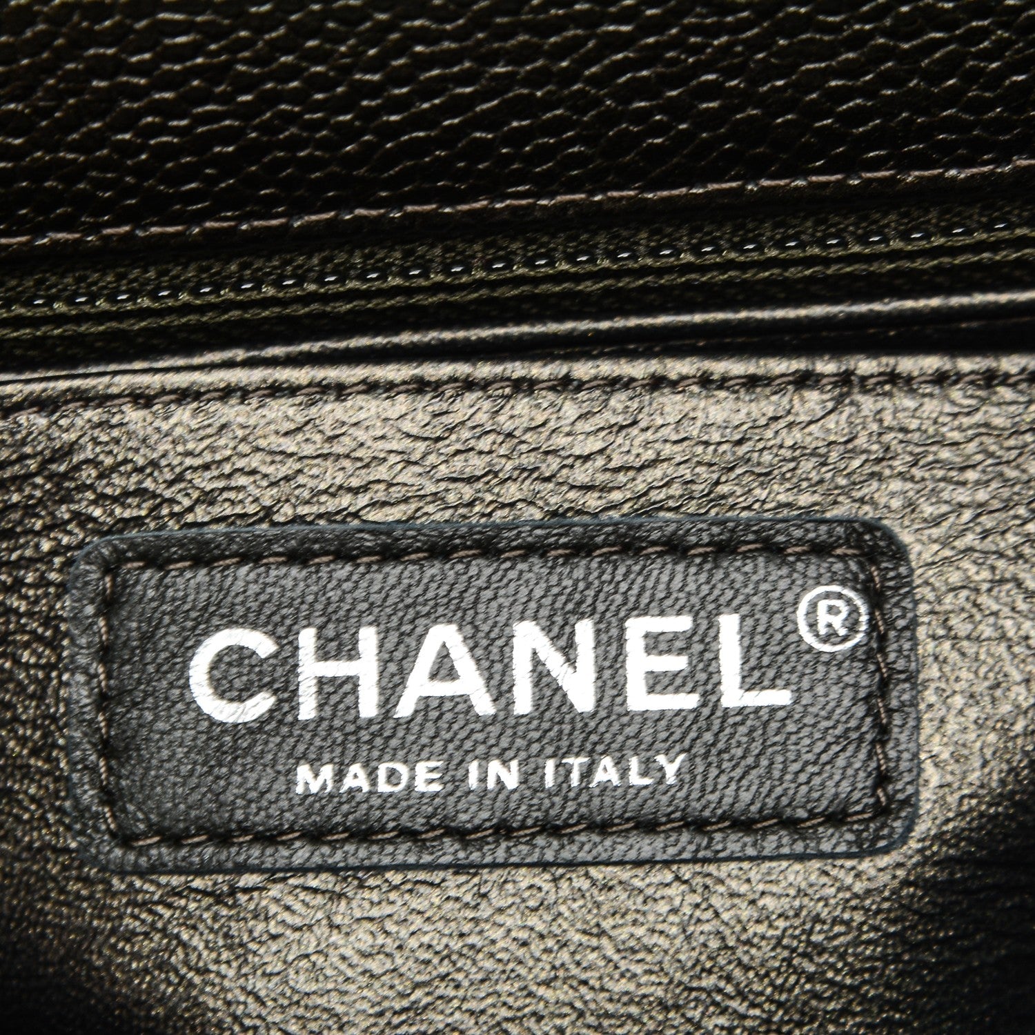Chanel Caviar Quilted Mini Square Flap Dark Charcoal 7 of 7