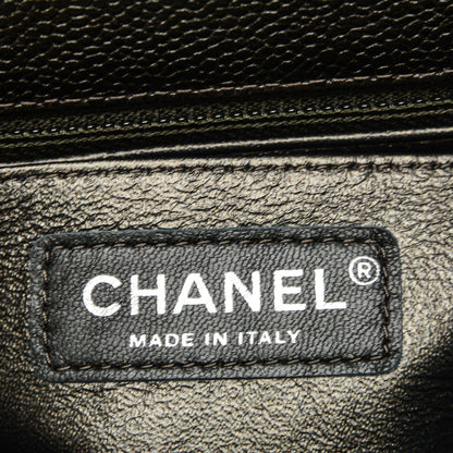 Chanel Caviar Quilted Mini Square Flap Dark Charcoal 7 of 7